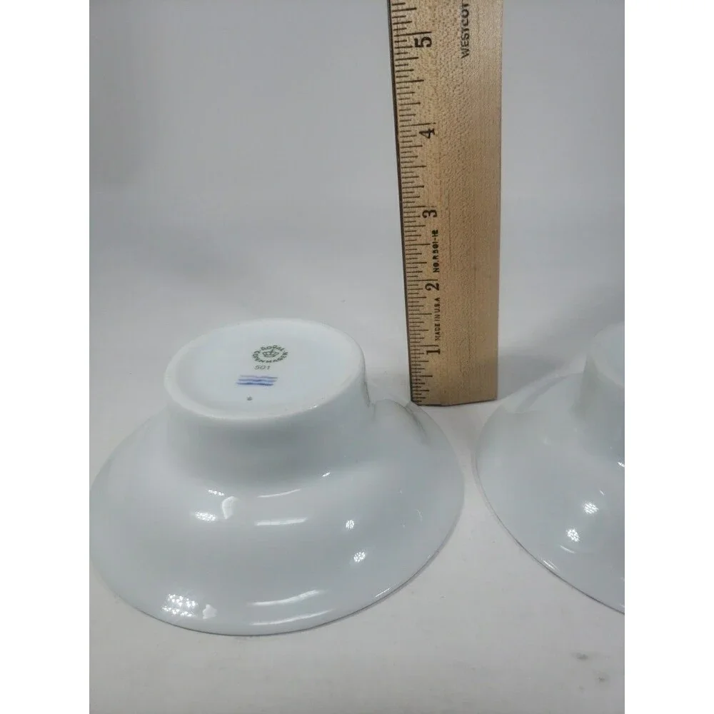 Royal Copenhagen Vintage Christmas Joy Candle Holders 501 Holly & Gold Design